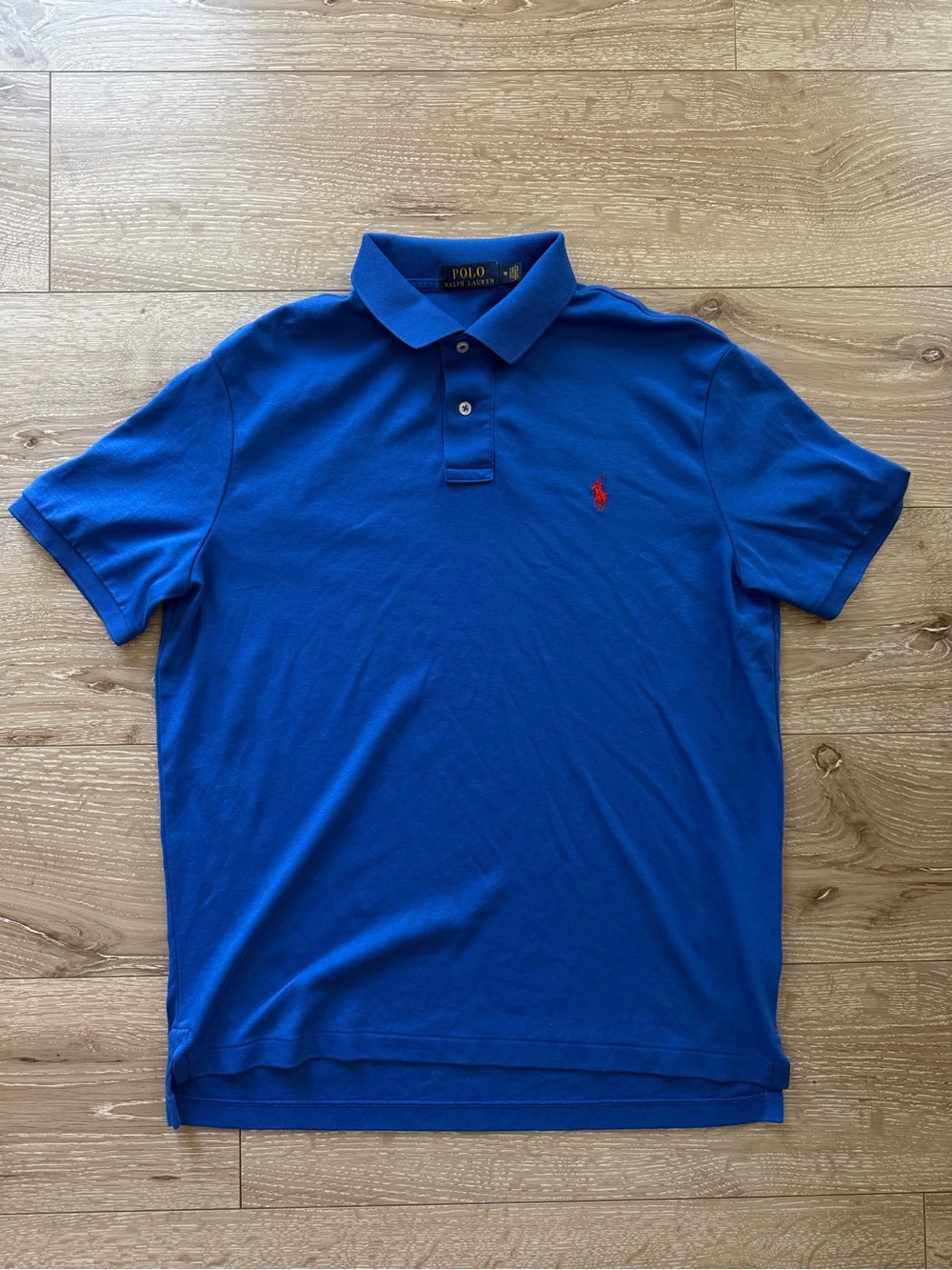 Ralph Lauren Men's Royal Blue Polo with Red Pony